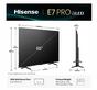 Телевизор Hisense 55' E7Q Pro, 4K Ultra HD 3840x2160, QLED, Quantum Dot, 144Hz, HDR 10+ adaptive, HLG, Dolby Vision, DTS Virtual X, Smart TV, WiFi 5GHz, WiFi Direct, BT, Anyview Cast, 3xHDMI, 2xUSB, LAN, CI+, DVB-T2/C/S2, Black