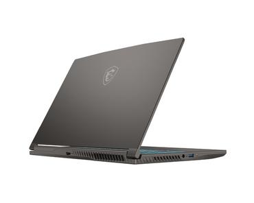 Лаптоп MSI Thin 15 A B7VF, AMD Ryzen 5 7535HS (6C/12T, up to 4.55GHz, 16MB L3), GeForce RTX 4060 8GB GDDR6 233 AI TOPS, 15.6' FHD (1920x1080), 144Hz, IPS-Level, 16GB DDR5 2x8 4800MHz, 512GB Gen4x4 SSD, WiFi 6E, BT5.3, Single Backlit Kbd (Blue), NO OS, 52.