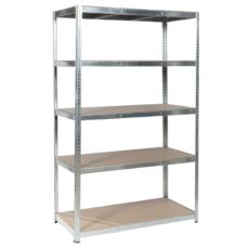 Метален стелаж BTL цинк 180x120x60см 250кг/ рафт - сглобен, празен