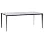 Трапезна маса ДАМЯН- бял плот, черни крака