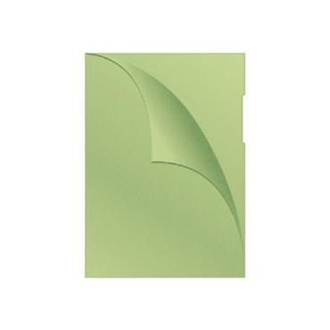 Джоб за документи L образен матиран 120 микр 100 бр- зелен