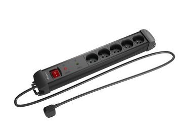 Разклонител Lanberg surge protector sp1 1.5m 5x french outlets black