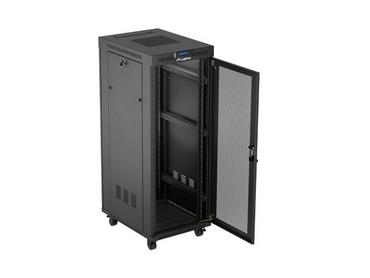 Комуникационен шкаф Lanberg rack cabinet 19' free-standing 32U/600X800 (FLAT PACK) with mesh door LCD black