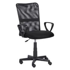 Работен стол ДОРИС-снимка отстрани, дамаска с мрежа