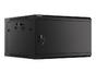 Комуникационен шкаф Lanberg rack cabinet 19' wall-mount 6U/600x600 for self-assembly with metal door black (flat pack)