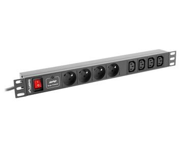 Филтър Lanberg power distribution unit (PDU) 19'1U 10A 8 SOCKETS 2M, black