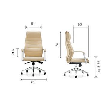 Директорски стол GIZEM - схема, размери, бежов