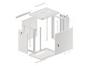 Комуникационен шкаф Lanberg rack cabinet 19' wall-mount 12U/600x450 for self-assembly with metal door grey (flat pack)