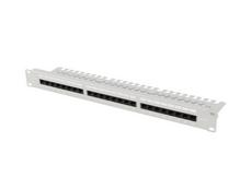 Пач панел Lanberg patch panel 24 port 1U 19' CAT.6a utp with cable organizer grey