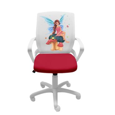  Детски стол ФЕЯ - с фея, бяла база