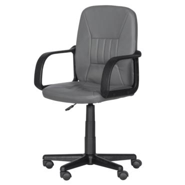 Работен стол МИНА- сниман отсстрани, сив цвят