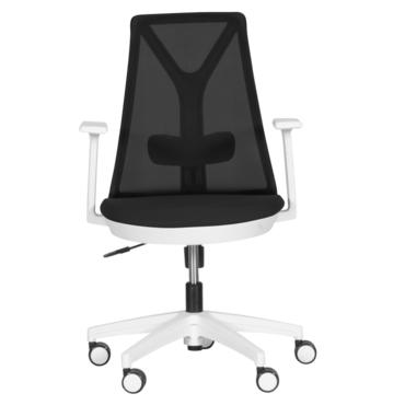 Работен стол ЗЛАТИ -черен, бяла база