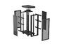 Комуникационен шкаф Lanberg rack cabinet 19' free-standing 32U/600X800 (FLAT PACK) with mesh door LCD black