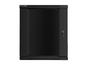 Комуникационен шкаф Lanberg rack cabinet 19' wall-mount 15U / 600x600 for self-assembly (flat pack), black
