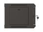 Комуникационен шкаф Lanberg rack cabinet 19' wall-mount 4U/540x350 (flat pack) with glass door black