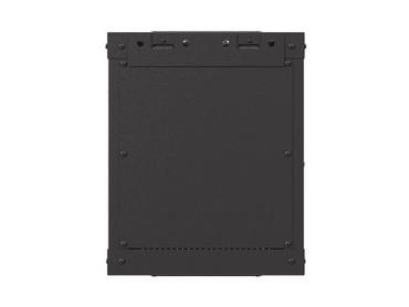 Комуникационен шкаф Lanberg rack cabinet 10' wall-mount 6U/300x300 (flat pack) with glass door black