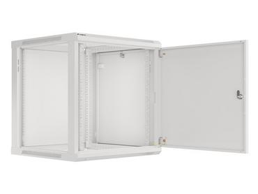 Комуникационен шкаф Lanberg rack cabinet 19' wall-mount 12U/600x600 for self-assembly with metal door grey (flat pack)