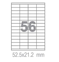 Самозалепващи етикети  Fleks Ko A4 52.5x21.2 56 бр