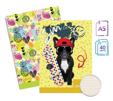 Тетрадка телчета А5 вестник 40 л редове