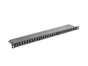 Пач панел Lanberg patch panel 24 port 0.5U CAT.6 shielded, black