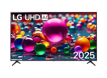 Телевизор LG 75UA75006LA, 75' 4K UltraHD TV 4K (3840x2160), DVB-T2/C/S2, webOS 25 Smart, ThinQ AI, ?7 AI, WiFi, HDR10 pro, HLG, ALLM/HGiG, 4K Upscaling, AI Sound pro, Multiple View, HDMI eARC, LAN, USB, Bluetooth, Google Cast, 2 Pole Stand, Black