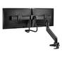 Стойка Neomounts by NewStar Screen Desk Mount 2 screens (topfix clamp & grommet), Black