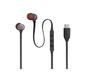 Слушалки JBL T310C BLK USB-C In-ear headphones