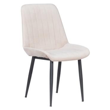 Трапезен стол ГЕРГИН- крем цвят дамаска