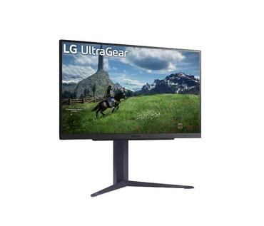 Монитор LG 27GS85Q-B, 27', UltraGear™ QHD Nano IPS, 1ms, AG, QHD (2560x1440), 200Hz, HDR 400, 1000:1, 400cd/m2, DCI-P3 98%, USB3.0 (1up/2down), AMD Free-sync, NVIDIA G-Sync, HDMI, DisplayPort, Height adjustment, Tilt, Pivot, Headphone Out, Black