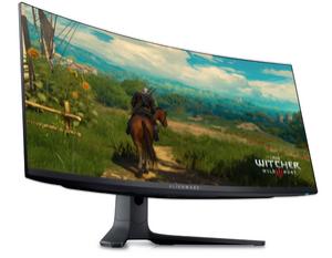 Монитор Dell Alienware AW3423DWF, 34' CURVED QD-OLED GAMING LED 21:9 AR, 0.1ms GtG, WQHD (3440x1440), 165Hz, 1000:1, 250 cd/m2, AMD FreeSync Premium, HDR 400, 99.3% DCI-P3 ,HDMI, DP, USB 3.2 Hub, PIP, PBP, ComfortView, Height Adjustable, Swivel, Tilt, Bla