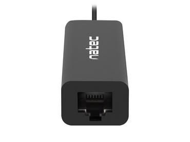 USB хъб Natec usb 2.0 hub dragonfly 3x port usb 2.0 usb+rj45