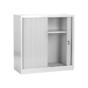 Метален шкаф BTL J с 2 отделения 90х90х40- с отворена дясна врата, сниман отпред