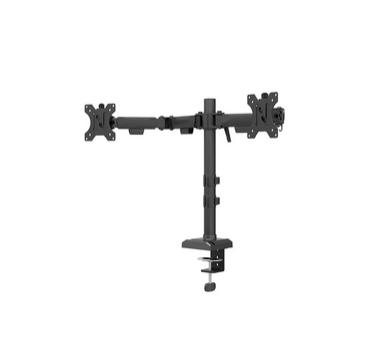 Стойка Neomounts Nero Double Flat Screen Desk Mount  (phone holder+Quick-fix clamp/grommet)
