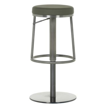 Бар стол ЧЕСТЪР- еко кожа, зелен