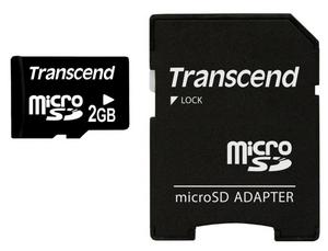 Памет Transcend 2GB microSD (with adapter)