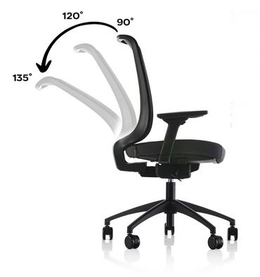 Работен стол ЕМИНЕ MRC-Регулиране силата на люлеене според теглото на седящия