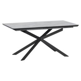 Трапезна маса МАРАЯ разтегателна- тъмносив керамичен плот