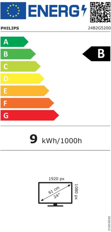 Монитор Philips 24B2G5200, 23.8' IPS WLED, 1920x1080@100Hz, 4ms GtG, 300cd m/2, 1000:1, 50M:1 DCR, Adaptive Sync, FlickerFree, Blue Light tech., 3Wx2, Tilt, Height Adjust, Pivot, Swivel, D-SUB, HDMI, DP, USB hub