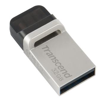 Памет Transcend 32GB, JF880, OTG, USB3.0, Silver