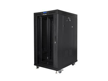Комуникационен шкаф Lanberg rack cabinet 19' free-standing 22U/800x1000 (flat pack) with mesh door lcd black v2