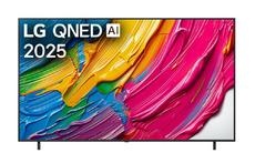 Телевизор LG 86QNED80A3A, 86' 4K QNED HDR Smart TV, 3840x2160, DVB-T2/C/S2, Alpha 7 AI Processor, HDR10 / HLG, webOS 25 ThinQ, VRR / ALLM / HGiG, 4K Upscaling, WiFi 5, Voice Controll, Bluetooth 5.1, AirPlay 2, LAN, CI, HDMI, SPDIF, Google Cast, 2 pole Sta