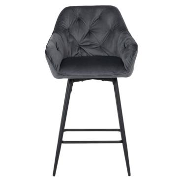 Бар стол АЛЕГ-Удобна седалка и облегалка тапицирани в дамаска