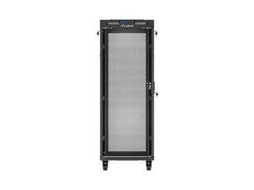 Комуникационен шкаф Lanberg rack cabinet 19' free-standing 32U/600X600 (FLAT PACK) with mesh door LCD black