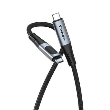 Кабел Verbatim Sync & Charge USB C to USB C 100W Display 120 cm