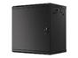 Комуникационен шкаф Lanberg rack cabinet 19' wall-mount 12U/600x450 for self-assembly with metal door black (flat pack)