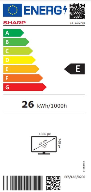 Телевизор Sharp 32FI2EA, 32' LED Android TV, HD 1366x768, 1 000 000:1, DVB-T/T2/C/S/S2, Active Motion 400, 1 000 000:1, Speaker 2x8W, Dolby Digital, DTS HD, Google Assistant, Chromecast Built-in, 3xHDMI, 3.5mm Headphone jack / line-out, CI+, USB, Wi-Fi, B