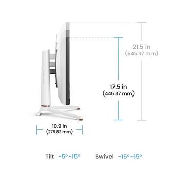 Монитор BenQ MOBIUZ EX271Q 27', IPS, 180Hz, 1ms, 2560x1440 2K QHD, HDR400, Gaming Monitor, Color Vibrance, Light Tuner, FreeSync Premium, KVM, Console Mode, B.I.+, LBL, 400 nits, 1000:1, HDMI, DP, USB C wDP alt. 65W PD, Speaker 2.5W x2,  6kg. WHITE