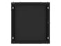 Комуникационен шкаф Lanberg rack cabinet 19' wall-mount 12U/600x600 for self-assembly with metal door black (flat pack)