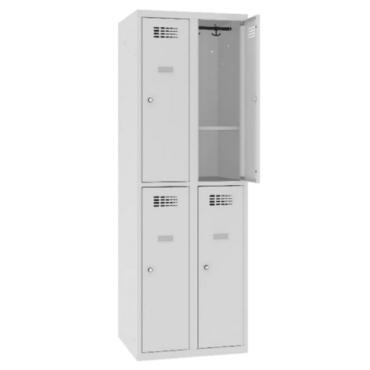 Метален гардероб FRT с 4 отделения 180х60х50 см