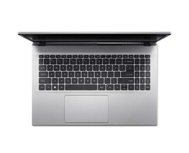 Лаптоп Acer Aspire Go 15, AG15-42P-R0NA, AMD Ryzen 5 7430U (up to 4.30GHz, 16MB), 15.6' FHD (1920x1080) IPS, 16GB DDR4 (1 slot free), 512GB SSD, AMD Radeon, HD Cam, WiFi, BT 5.2, no OS, 1.78kg, Pure Silver